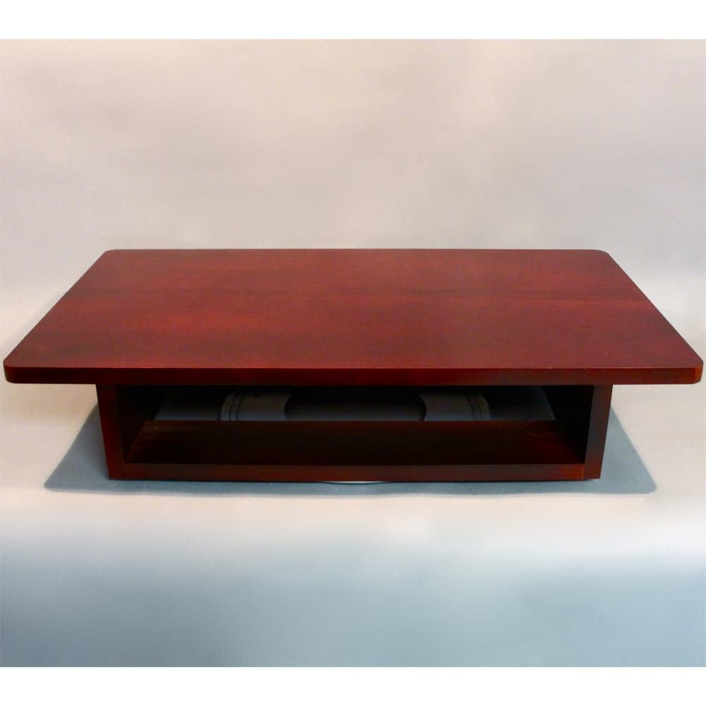 TV and DVD Cable Box Swivel Stand, Dark Cherry (25" W x 14" D x 5-1/2"H) Made in USA