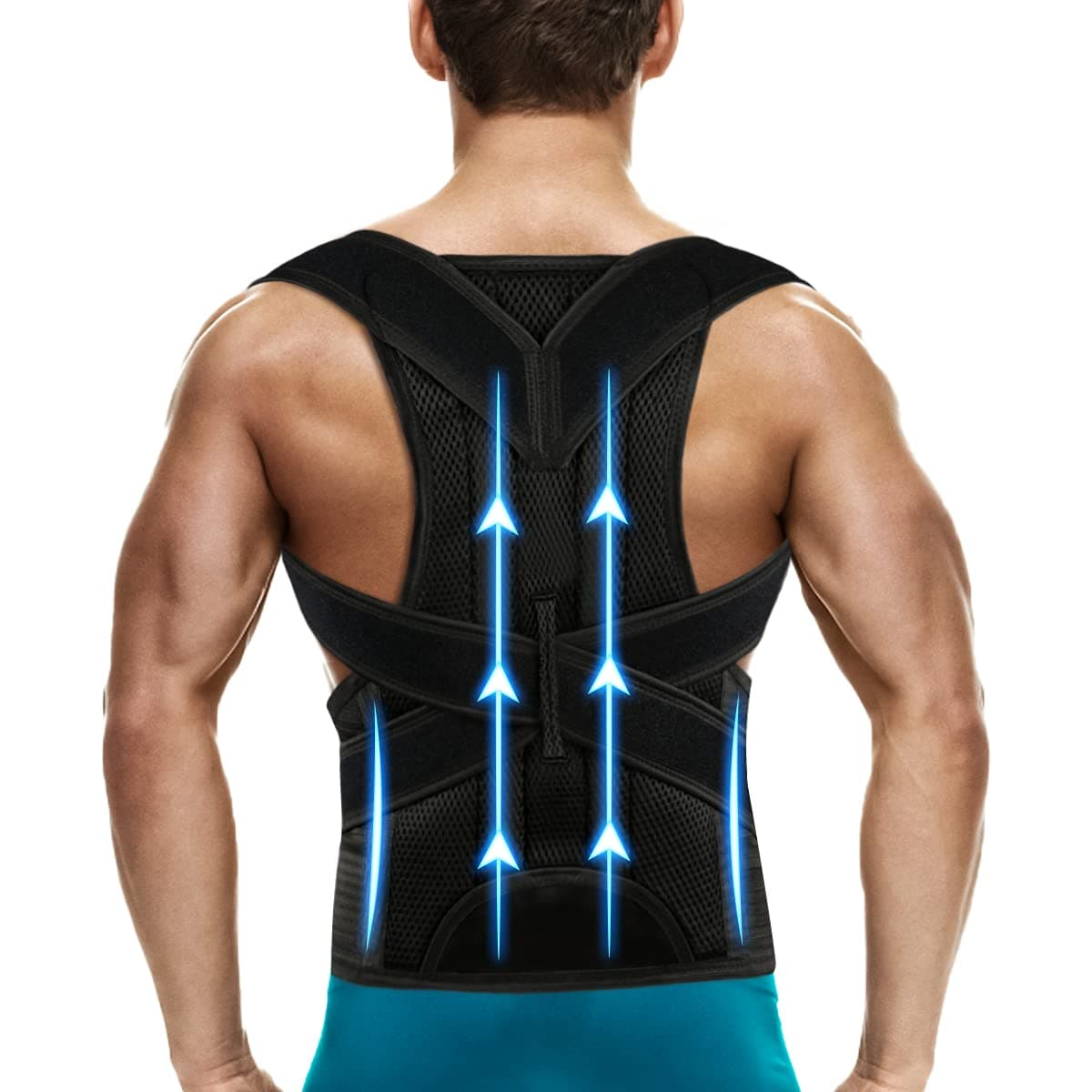 Back Brace Posture Corrector for Women and Men - Adjustable Posture Back Brace for Upper and Lower Back Pain Relief - Improve Back Posture and Lumbar Support M(29''-33'')