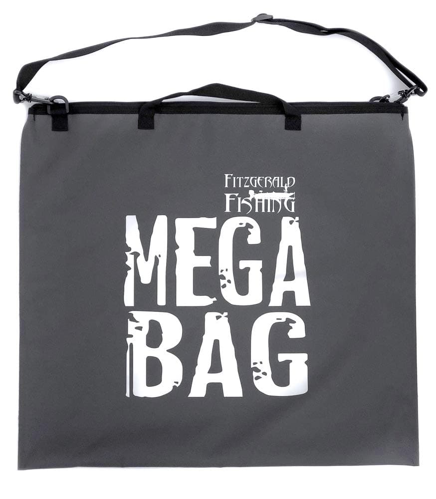 Fitzgerald Fishing Tournament Weigh in Fish Bag - Heavy Duty Fish Bags That Transport Fish Safely, are Leak and Rip Resistant, Include Zipper Closure - Mega Bag Logo