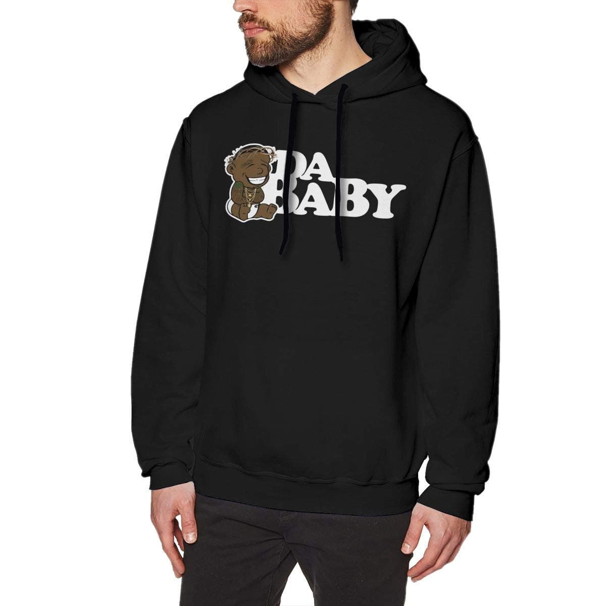 DaBaby Sweatshirts for Men's Hooded Sweater Hoodies Black