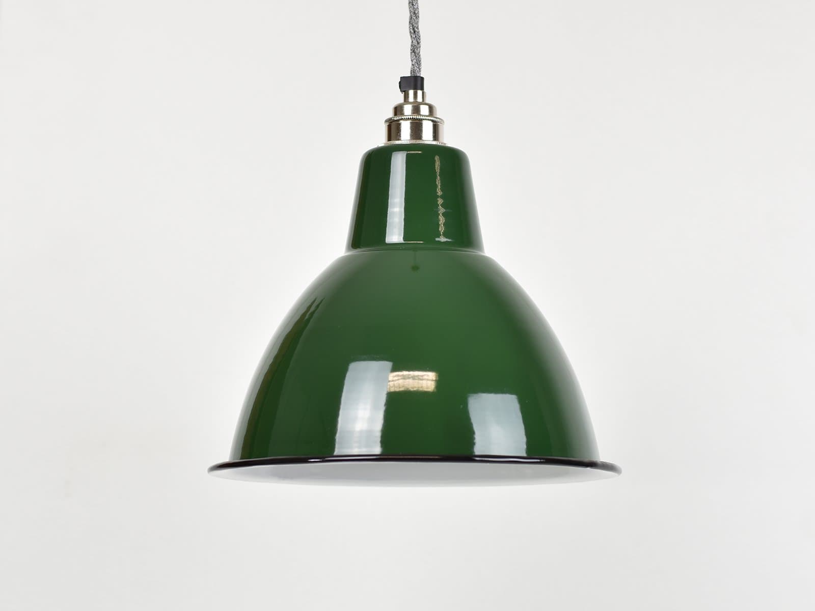 Classic Green Dome Industrial Enamel Vintage Factory Warehouse Style Light Lamp Shade