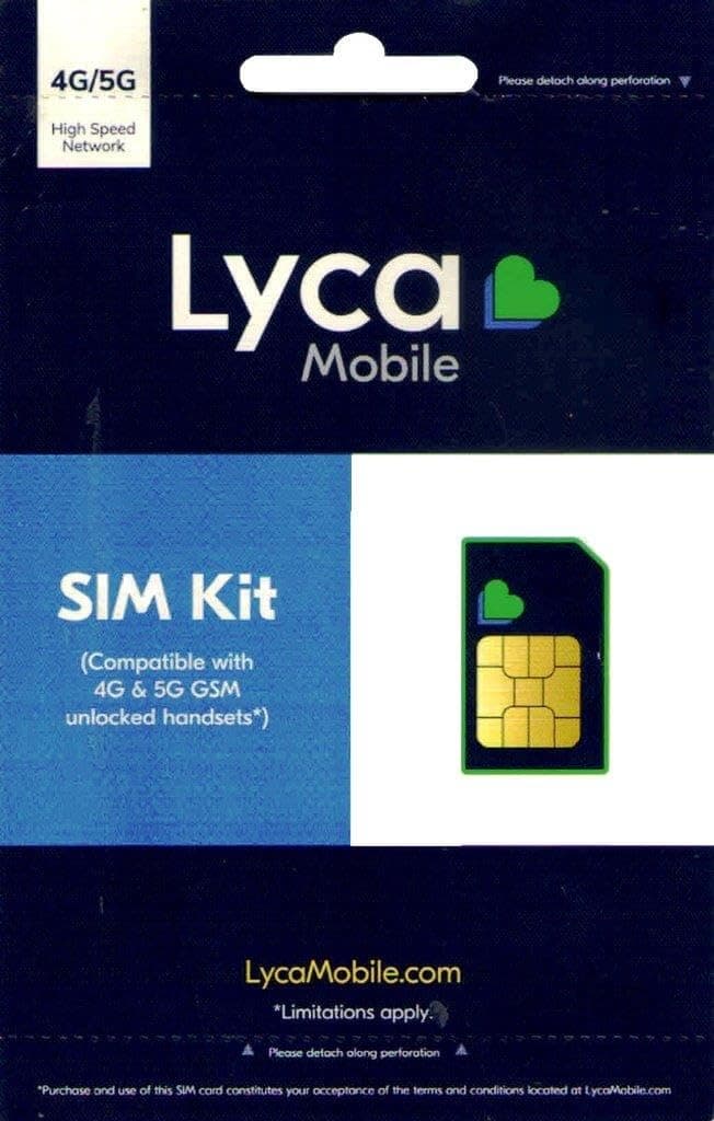Lyca LycaMobile USA SIM Unlimited Calling to India/USA + 3GB Data (30 Days Validity)