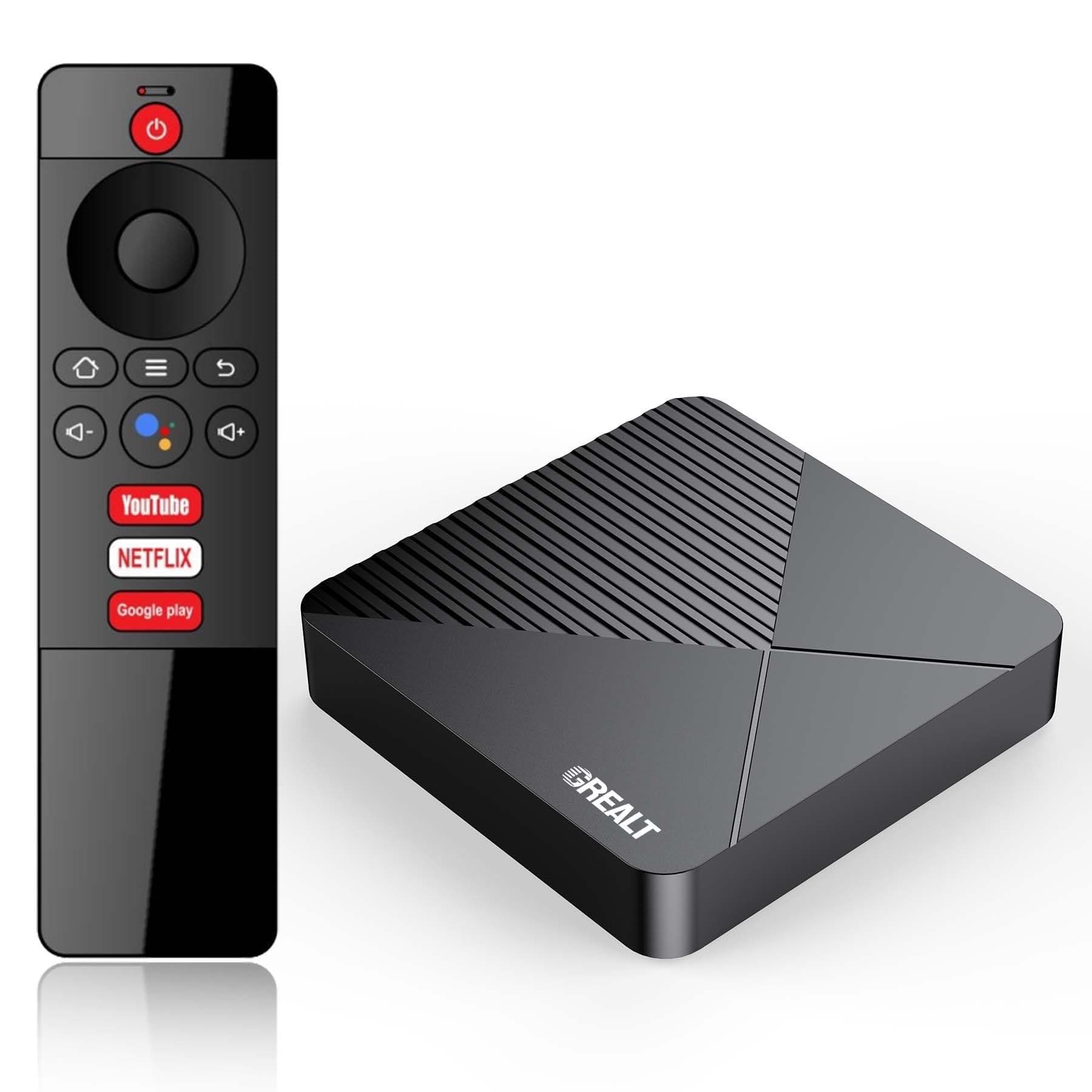 Android TV Box 13.0 8K 2025 Android Box 2GB RAM 16GB ROM Quad Core 64bit, Support Dual-WiFi 2.4G/5G WIFI6 3D HDR10+ BT5.0 with Voice Remote Control