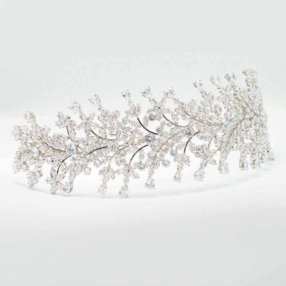 Silver Wedding Hair Bridal Headband Rhinestone Hair Accessories for Bride and Bridesmaid