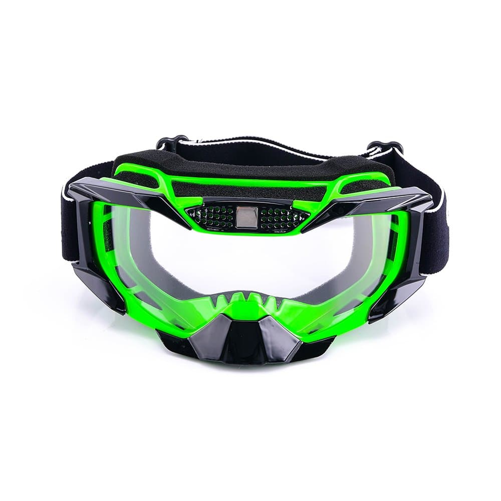 Hottong Motorcycle Goggles Motocross Off Road Dirt Bike Riding Racing Skiing Helmet Goggles(Green)