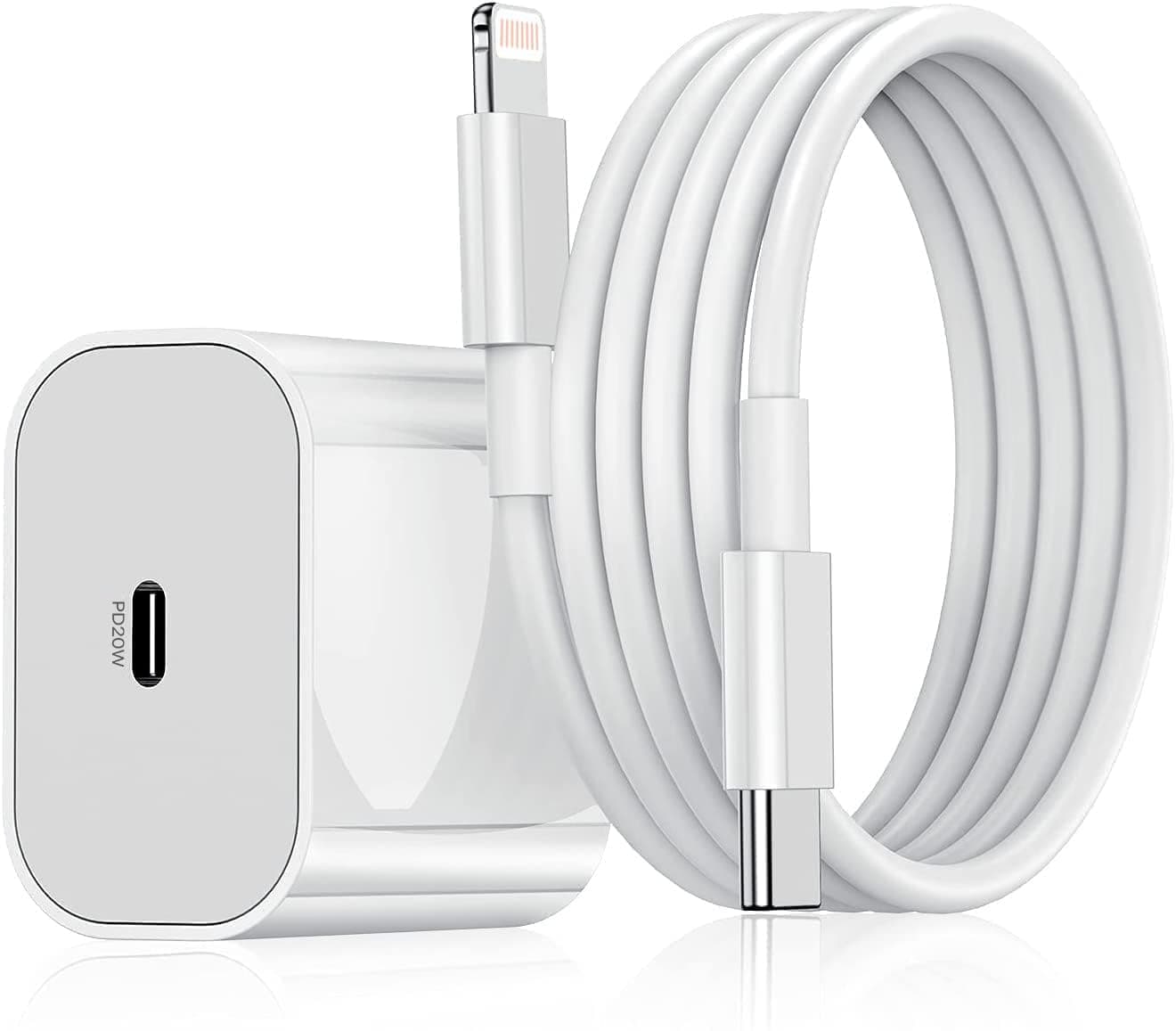 iPhone Charger Adapter 20W Original Lightning Cable Combo (MFi-Certified) Compatible with iPhone 14/14Plus/14Pro/14 Pro max13/13 Pro/13 Pro max/12/12 Pro/11/X/X BIS Certified