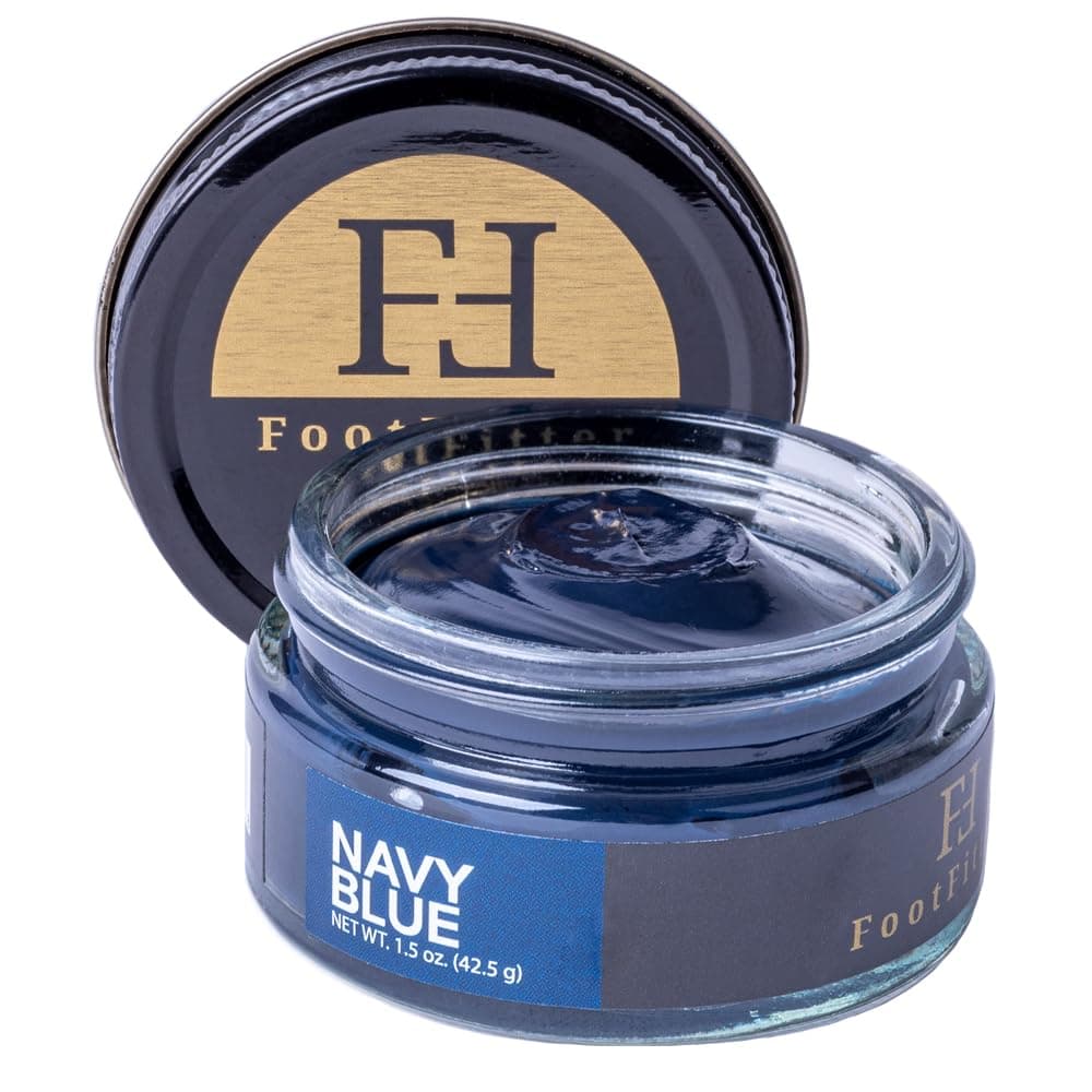 FootFitter Premium Shoe Cream Polish with Carnauba Wax, Restore & Shine Shoes or Boots MADE IN USA (1.5 oz) Multiple Colors
