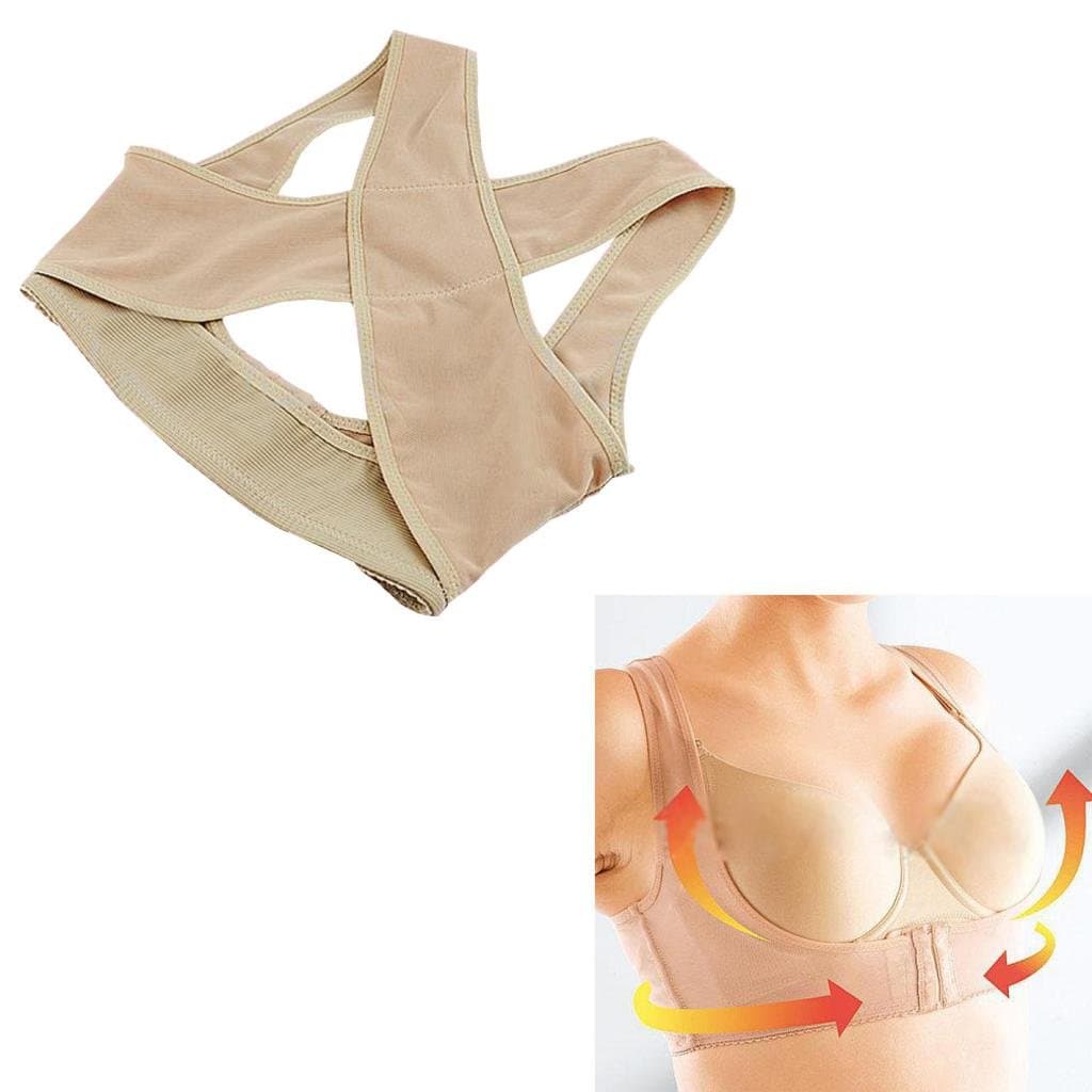 Lady Women Chest Breast Support Belt Band Posture Corrector Brace(Size: L)
