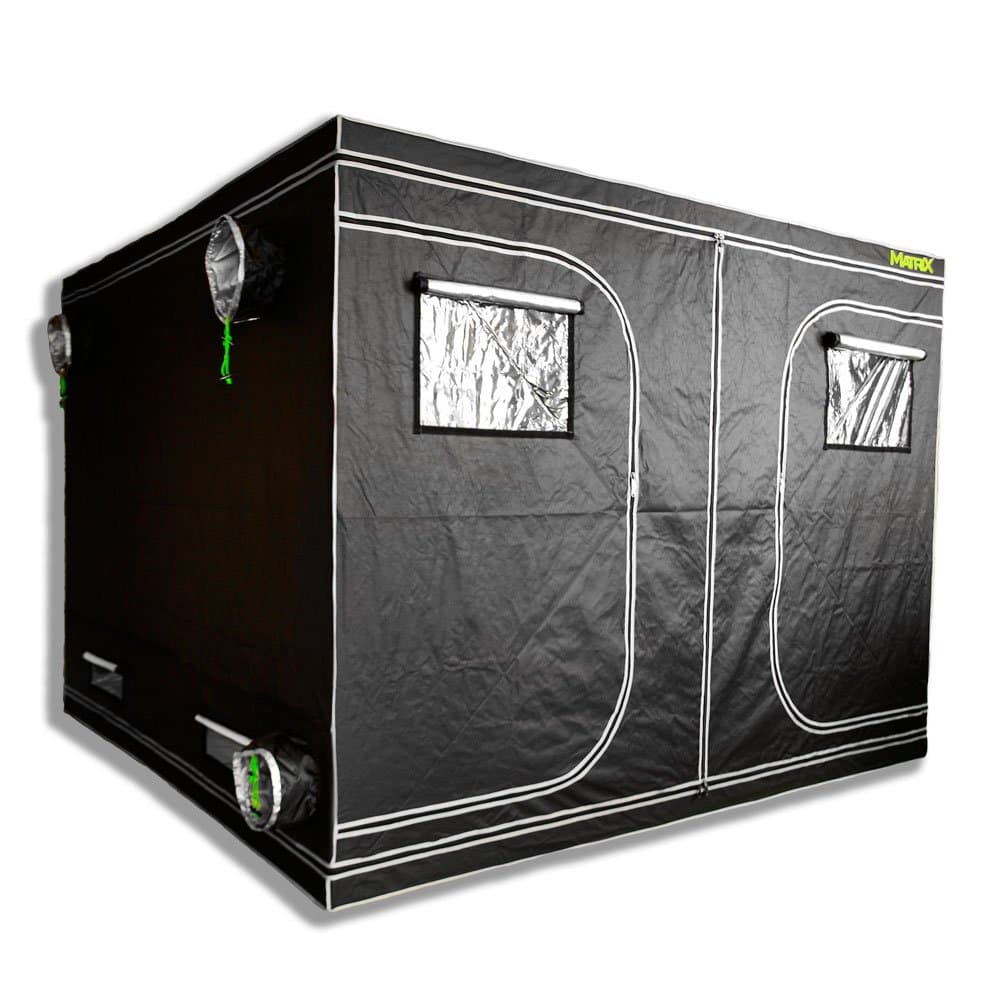 MATRIX Horticulture - 108"x108"x80" Diamond Mylar Hydroponic Growing Tent for Indoor Plants