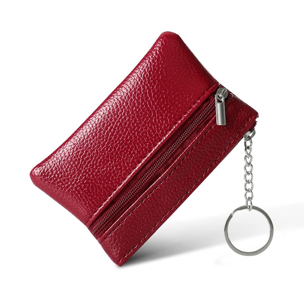 lmytdoWomen's Wallet, Coin Purse Women PU Leather Small Purse Fashion Short Purse Mini Pouch Change Wallet with Keychain and Zipper Pocket for Women and Teens Girls