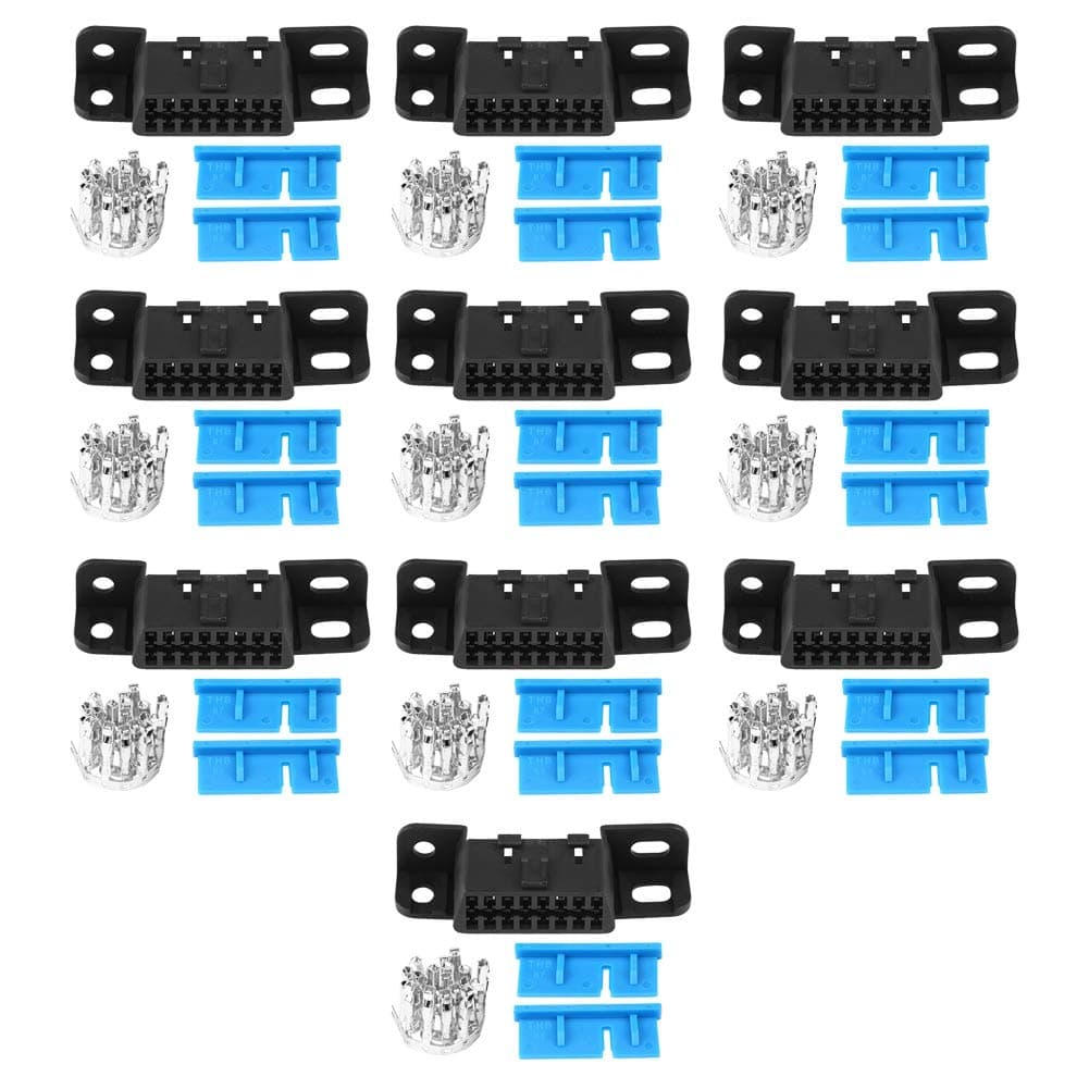 KIMISS OBD2 II 16Pin Female Connector J1962 OBDII Cable Car Auto Adapter Plug Shell Kit for GM J1962