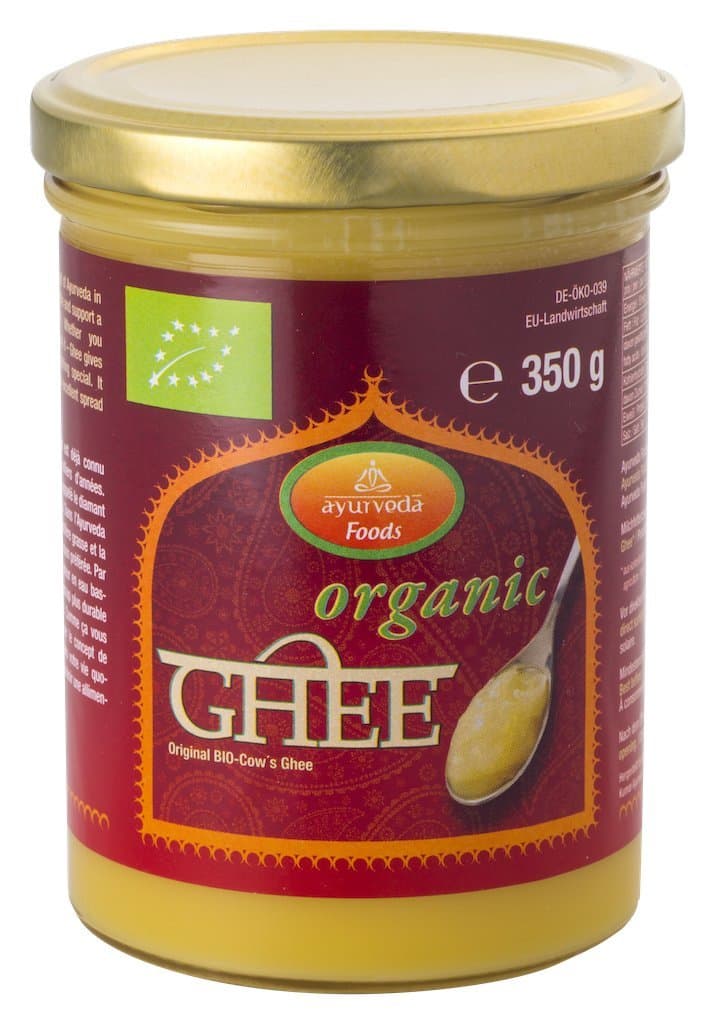 Organic Ghee / Bio Ghee 350g Set of 3 Ayurveda Foods - Organic Premium Bio Ghee, Contains Vitamins A, D, E & K, Ghee Made of Grass fed Cows