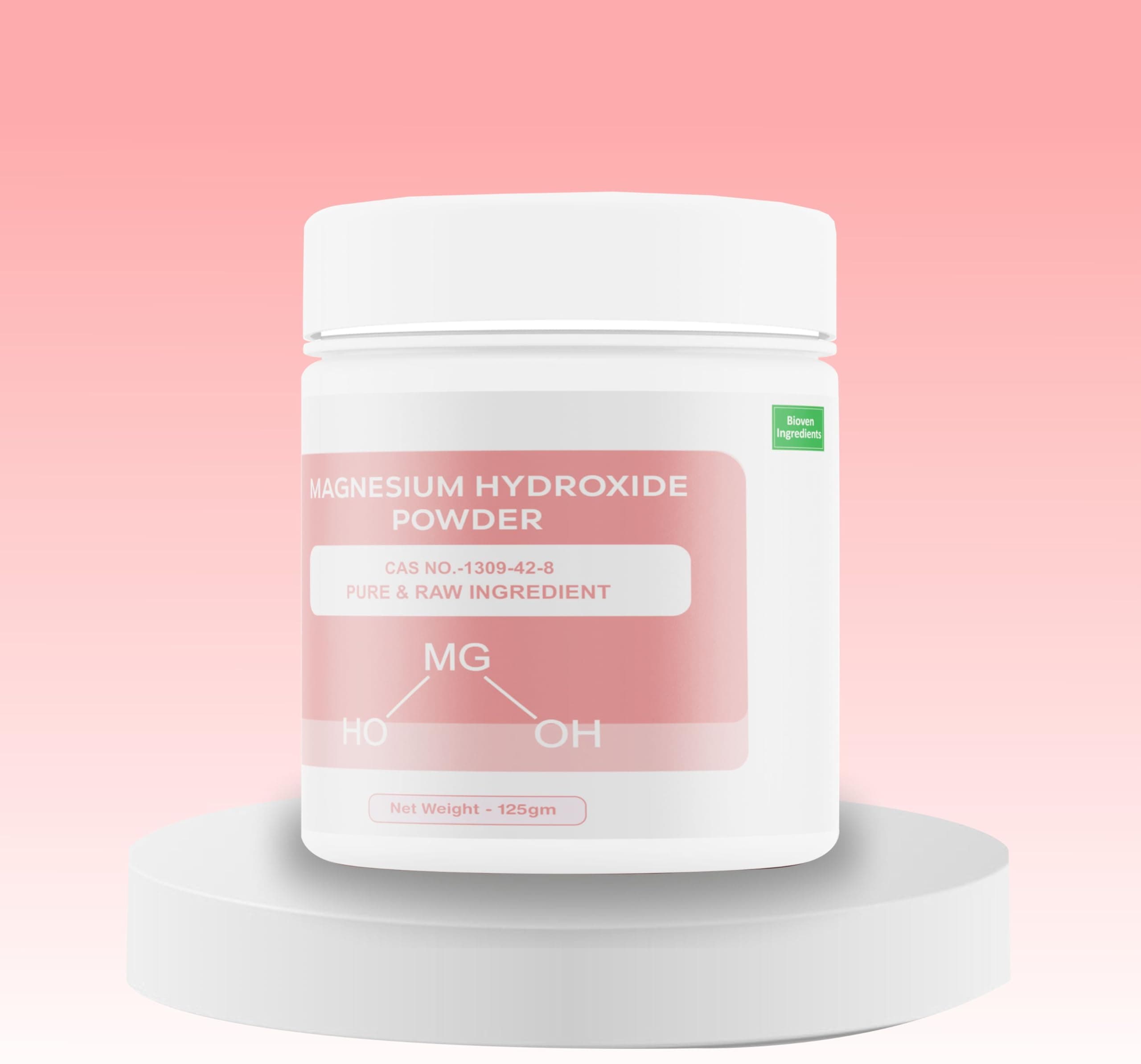 - Ingredients Magnesium Hydroxide Powder Food-Grade | Premium Mineral | Acidity Regulator, pH Stabilizer & Anti-Caking Agent for Beverages, Bakery, Dairy & Supplements | 125 g