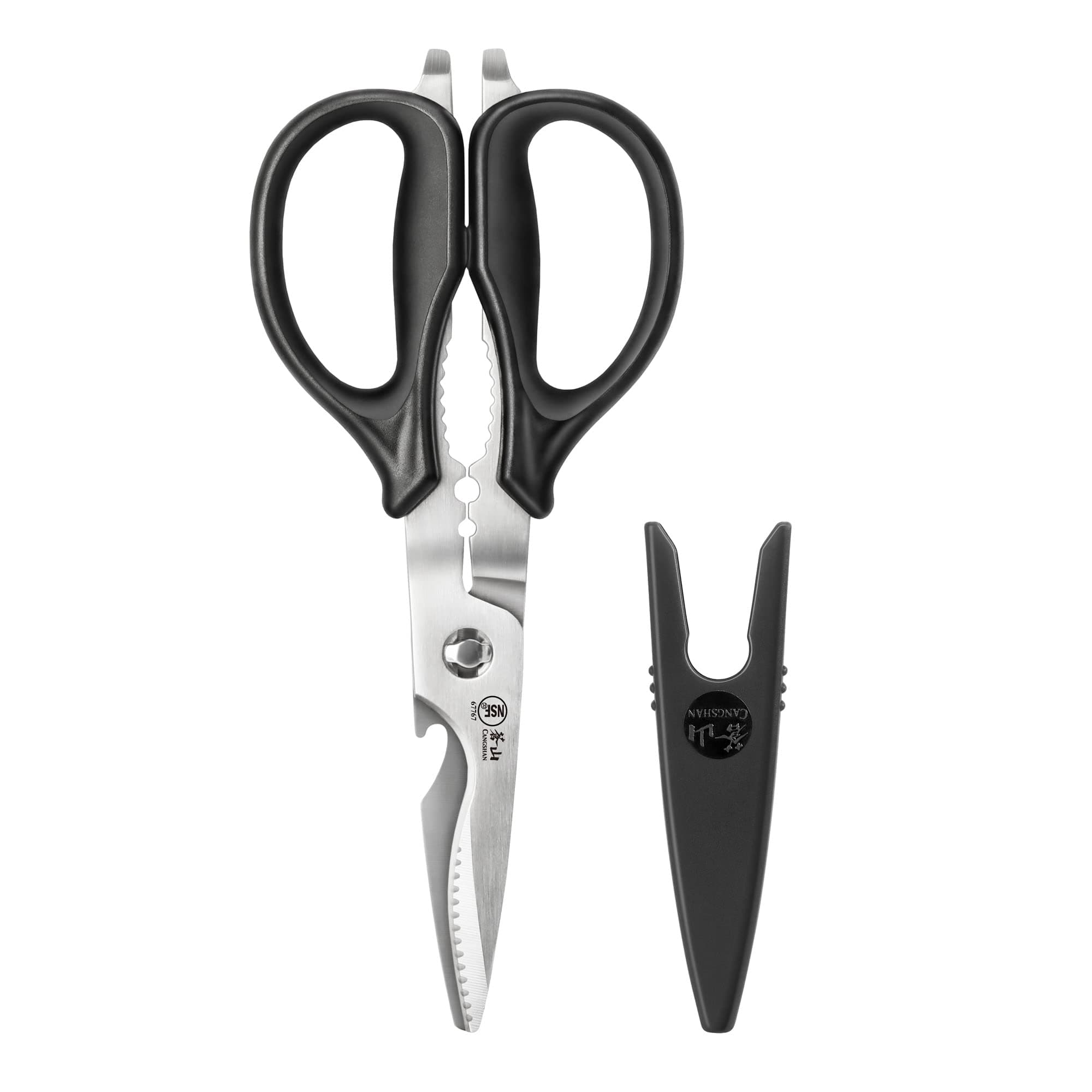 Cangshan 503343 9-inch Heavy-Duty Come-Apart Kitchen Shears with Guard