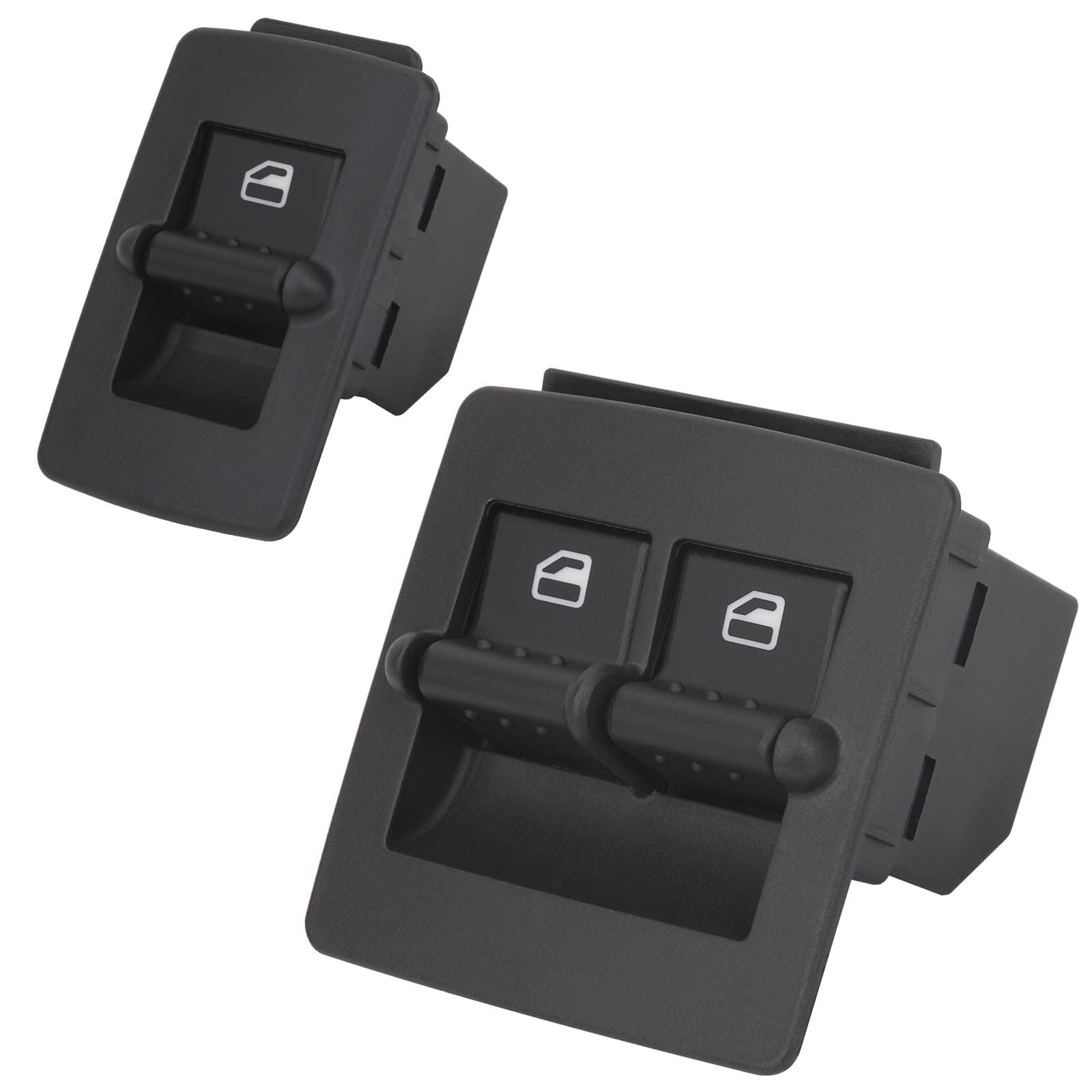 Obaee Power Window Switch Button Driver Side & Passenger Side Compatible with 1998-2010 VW Volkswagen Beetle, Replace Oem 1C0959527, 1C0959855