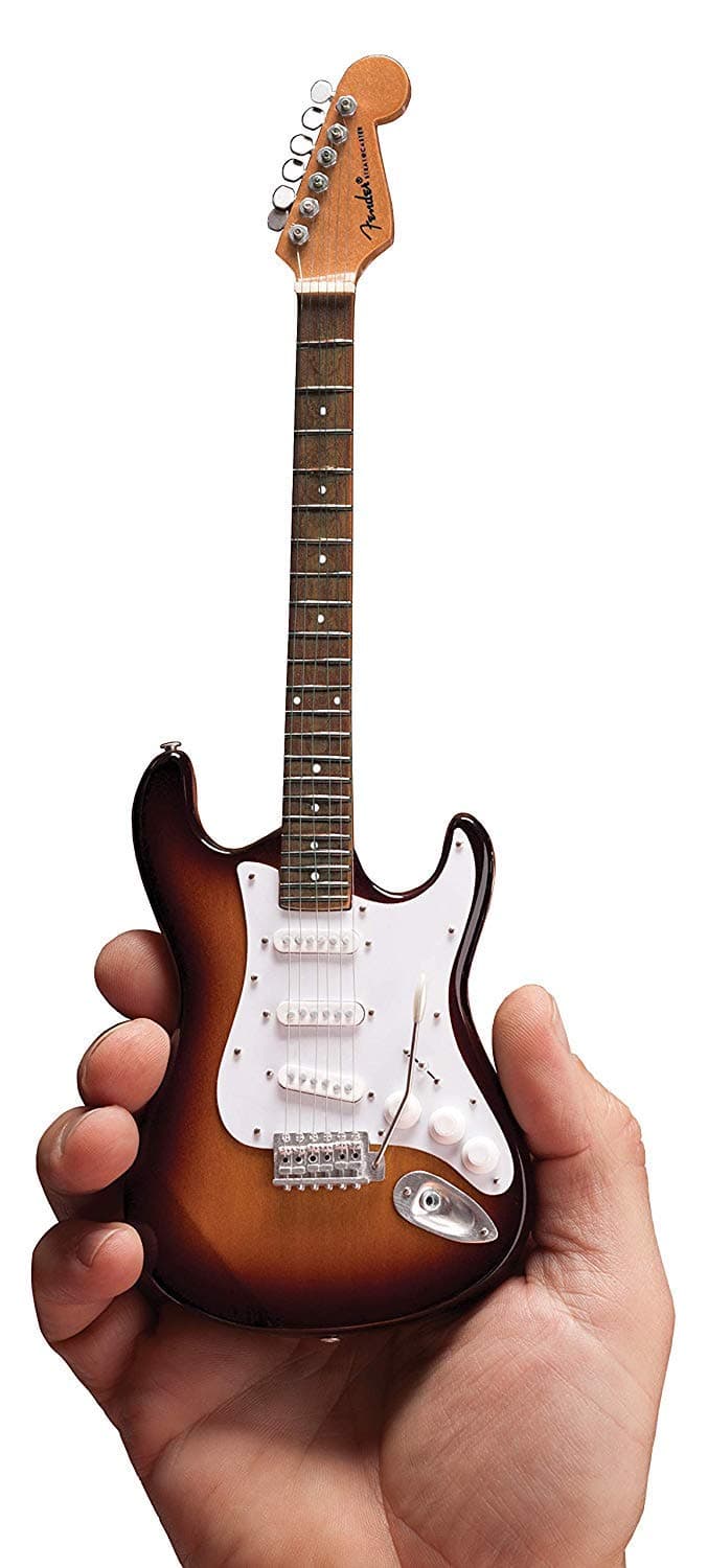 Axe Heaven FS-001 Fender Stratocaster Classic Sunburst Finish Miniature Guitar