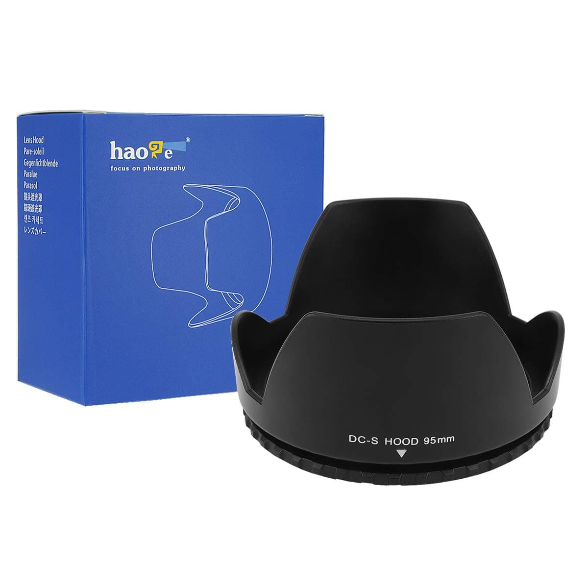 95mm Screw-in Lens Hood for Tamron SP 150-600mm f/5-6.3 Di VC USD G2, fit Sigma 150-600mm f/5-6.3 50-500mm F4.5-6.3, Compatible with Nikon Nikkor AF-S 200-500mm f5.6E ED VR Lens