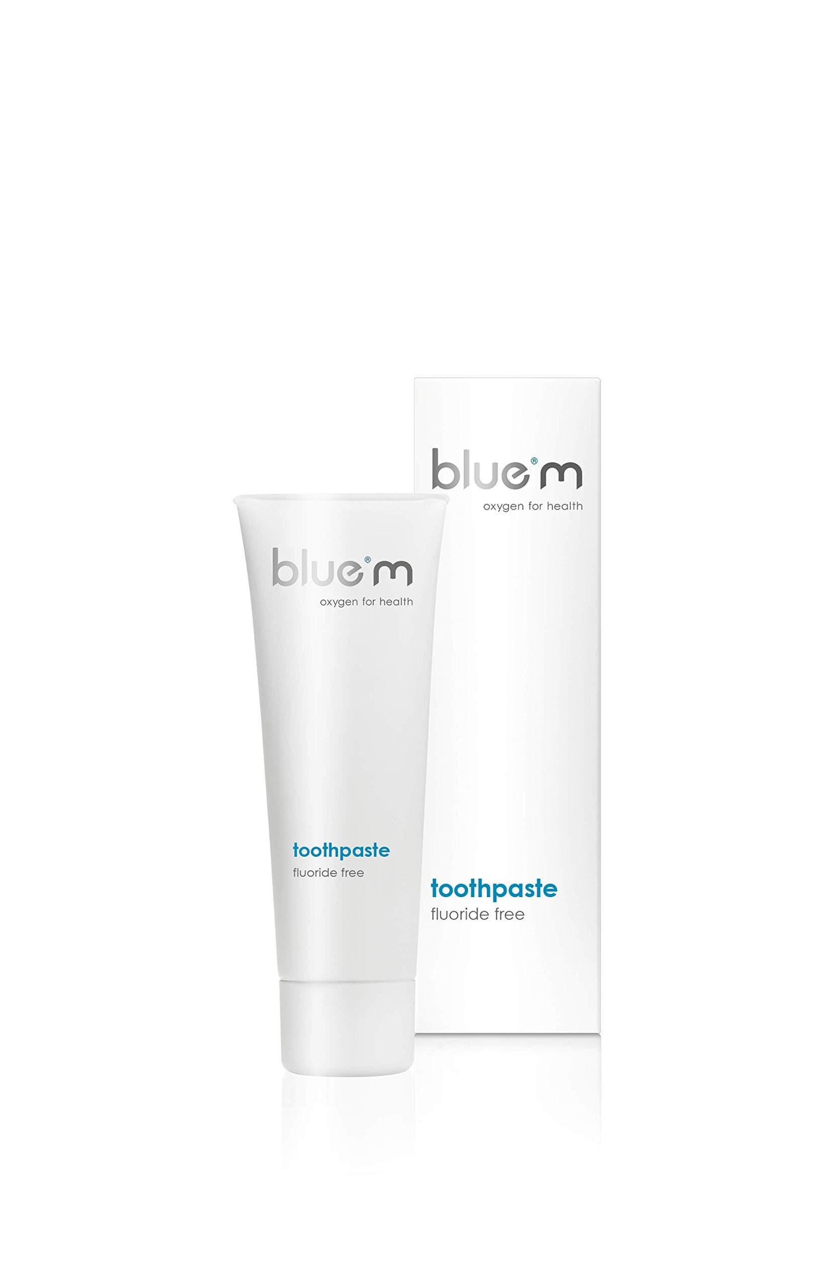 BlueM Fluoride Free Toothpaste – 75ml – for Daily Oral Care and Protection Throughout The Day – Helps Teeth and Gums Stay Healthy