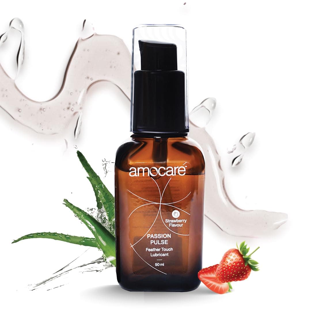 Long Lasting Lubricant Gel for Men & Women | Dermatologically Tested and pH balanced | Water-based, non-sticky, and no Nasties formula | Toy & Condom Compatible | Strawberry Flavour | 50 ml