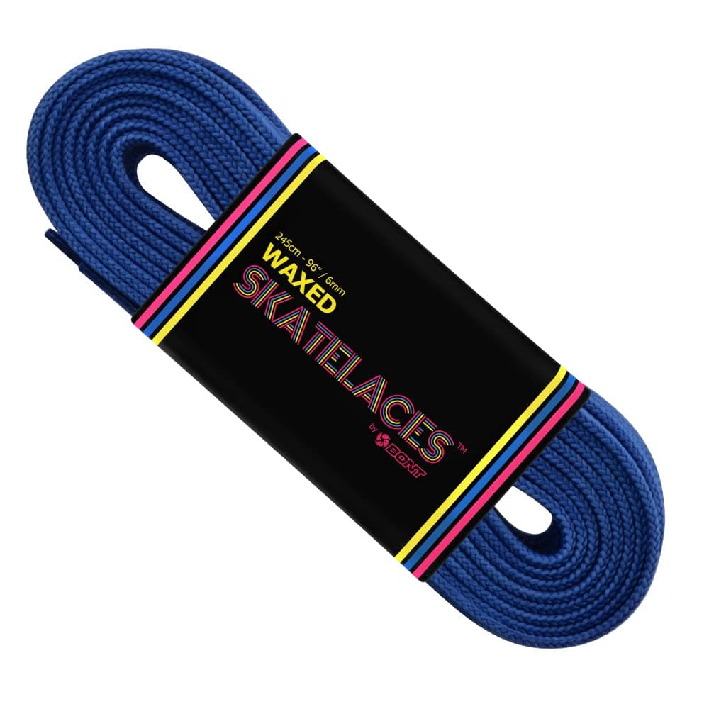 Bont Skates Waxed Laces - 6mm & 8mm - 47" 71" 79" 96" 108" - Mad About You Navy Blue