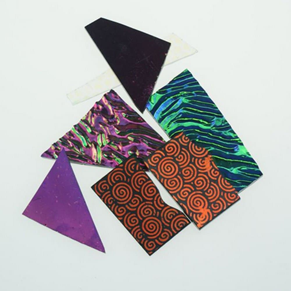 5 Bags Dichroic Bits and Pieces COE 90 Fusible Glass