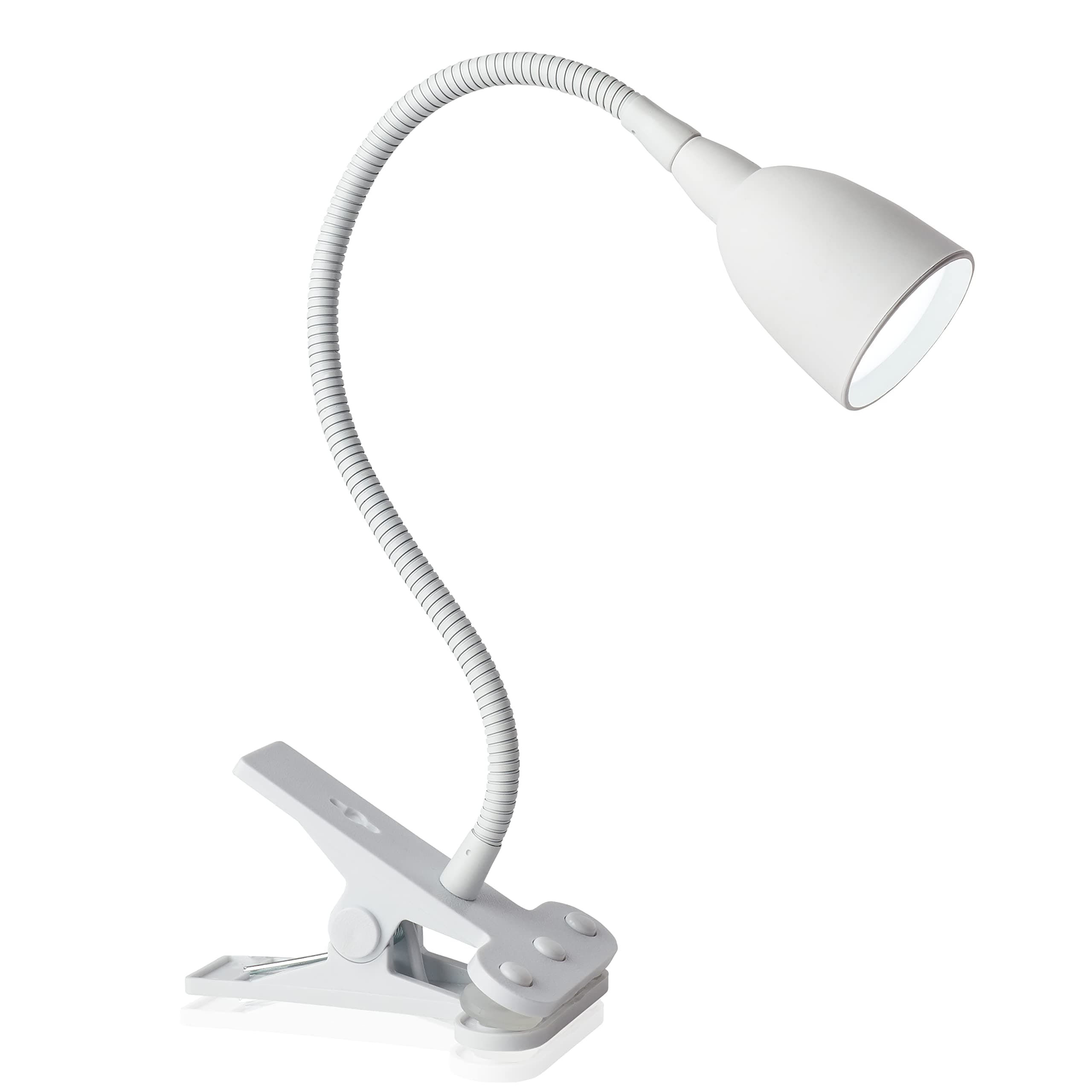 Newhouse Lighting NHCLP-OL-WH Olivia Dimmable and Color Temperature Changing Clamp Light Desk Lamp White