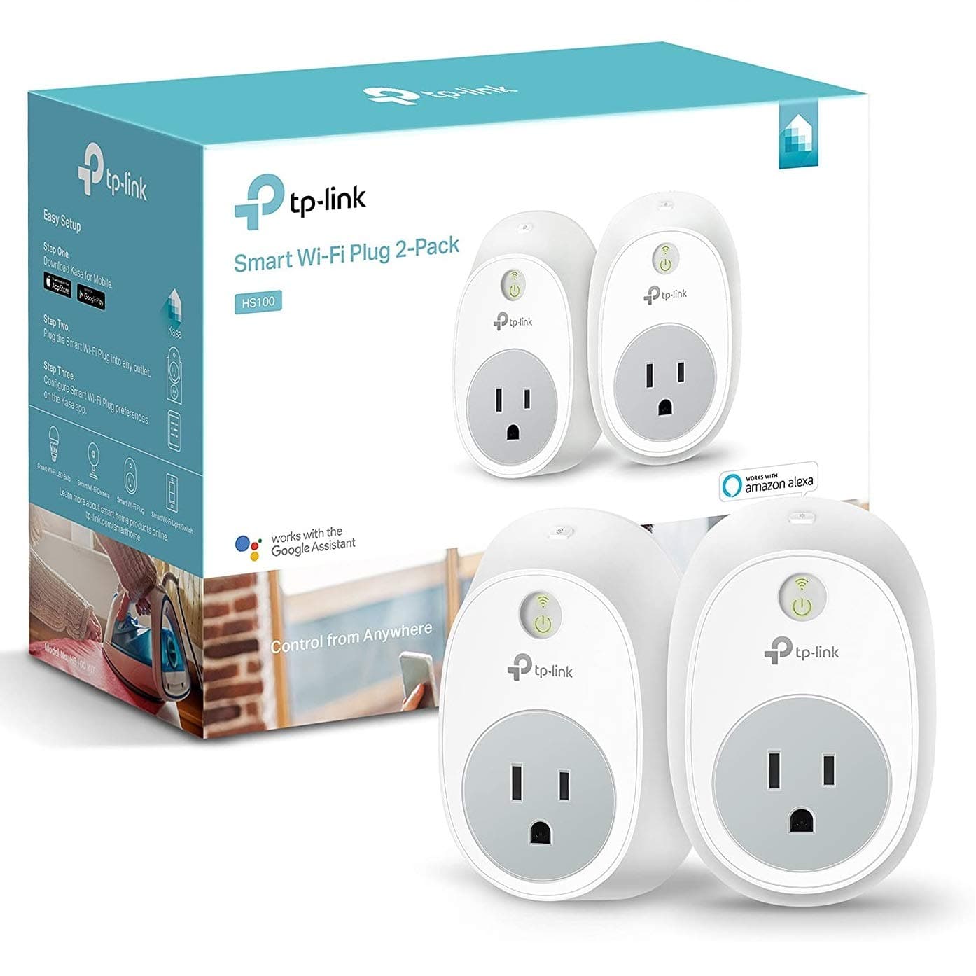 TP-LINK HS100 KIT - 2-Pack WiFi Smart Plug