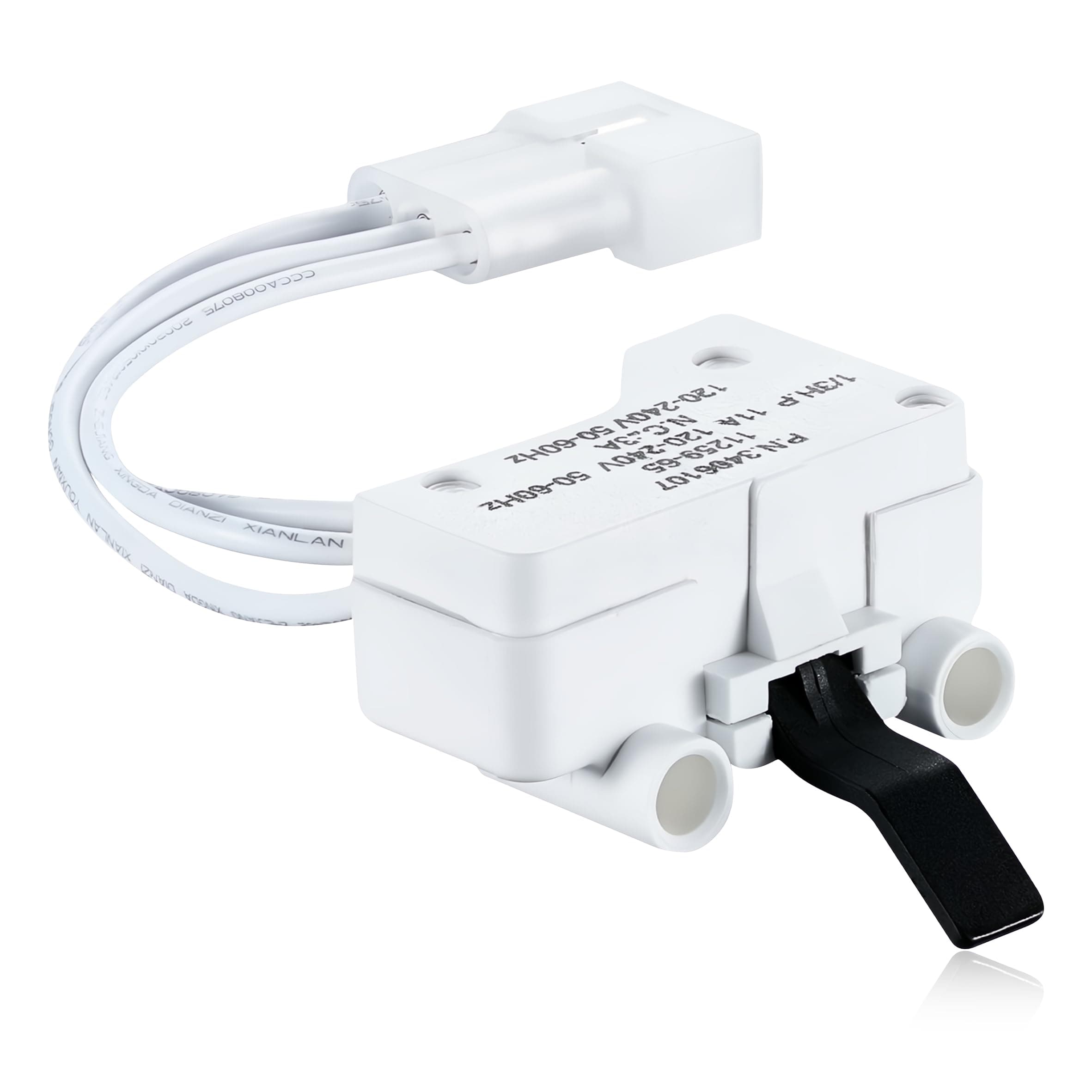PartsBroz 3406107 Dryer Door Switch Replacement - Compatible with Whirlpool & Kenmore Dryers - Replaces WP3406107, AP6008561, 3405100, 3405101, 3406100, 3406101, 3406109