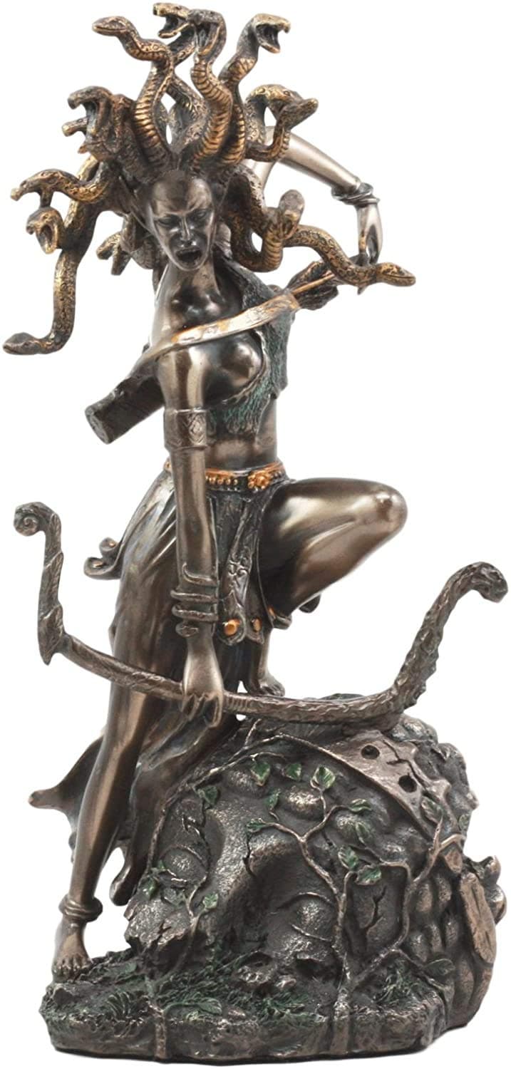 Pacific Giftware PTC Medusa Greek Statue Figurine Mythology Gorgon