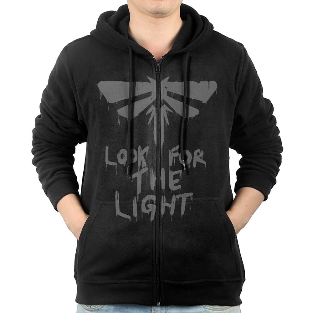 DuBoisJim The Last of Us Fireflies Mens' Cotton Full Zip Hoodie Sweatshirt