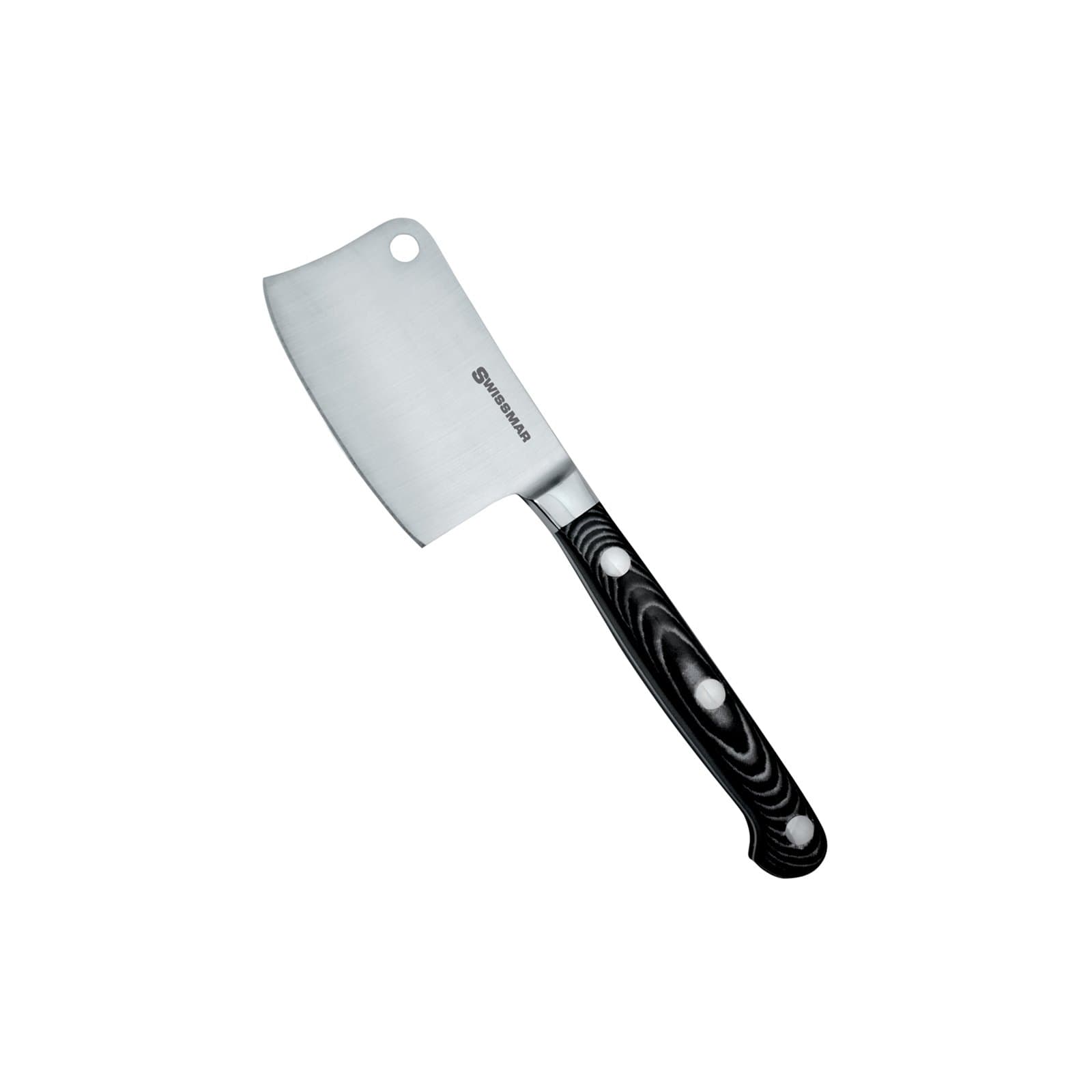 Swissmar Lux Micarta Cheese Cleaver, 7.75", Stainless Steel