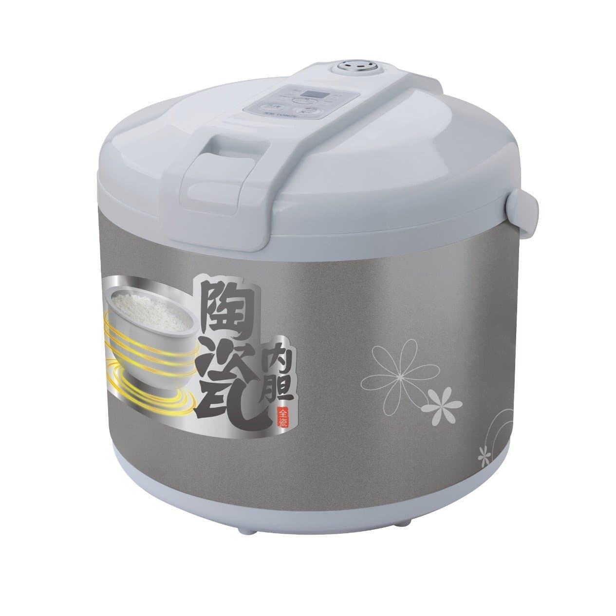 Hannex RCTJ200S Ceramice Rice Cooker, 2 L, White