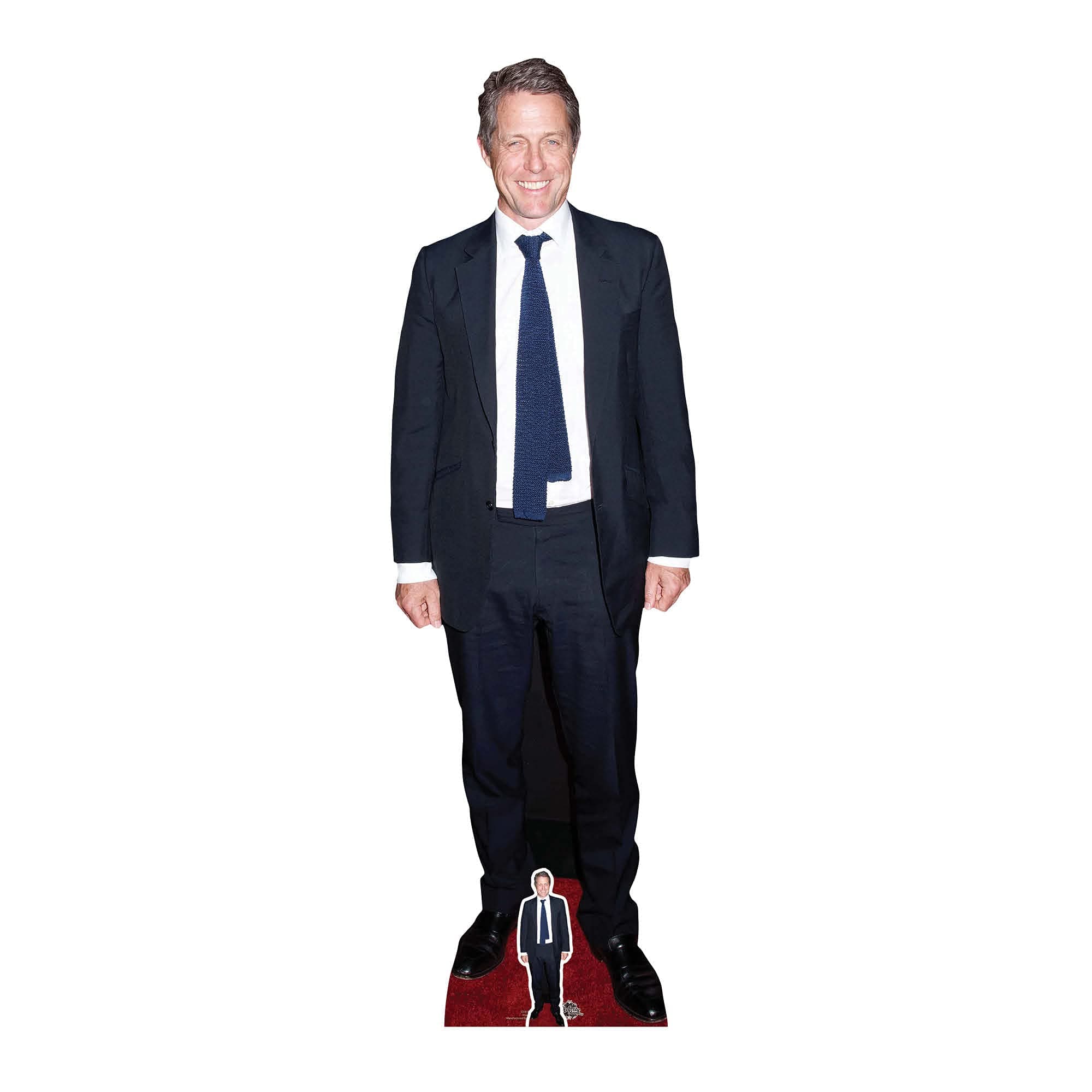 STAR CUTOUTSLtd CS919 Hugh Grant (Tie) Life Size Cardboard Cutout with Free Mini Cut Out Perfect for Birthdays- Gifts- Parties & Fans- Multicolour