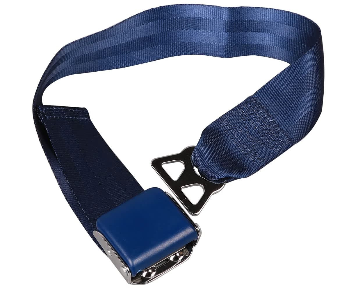 Southwest Airplane Seat Belt Extender - Airline Seatbelt Extension, E11 Safety Certified, Adjustable Long 7-31"(Blue 1Pack)