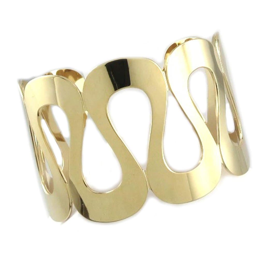 Gold plated bracelet 'Cleopatra' golden.