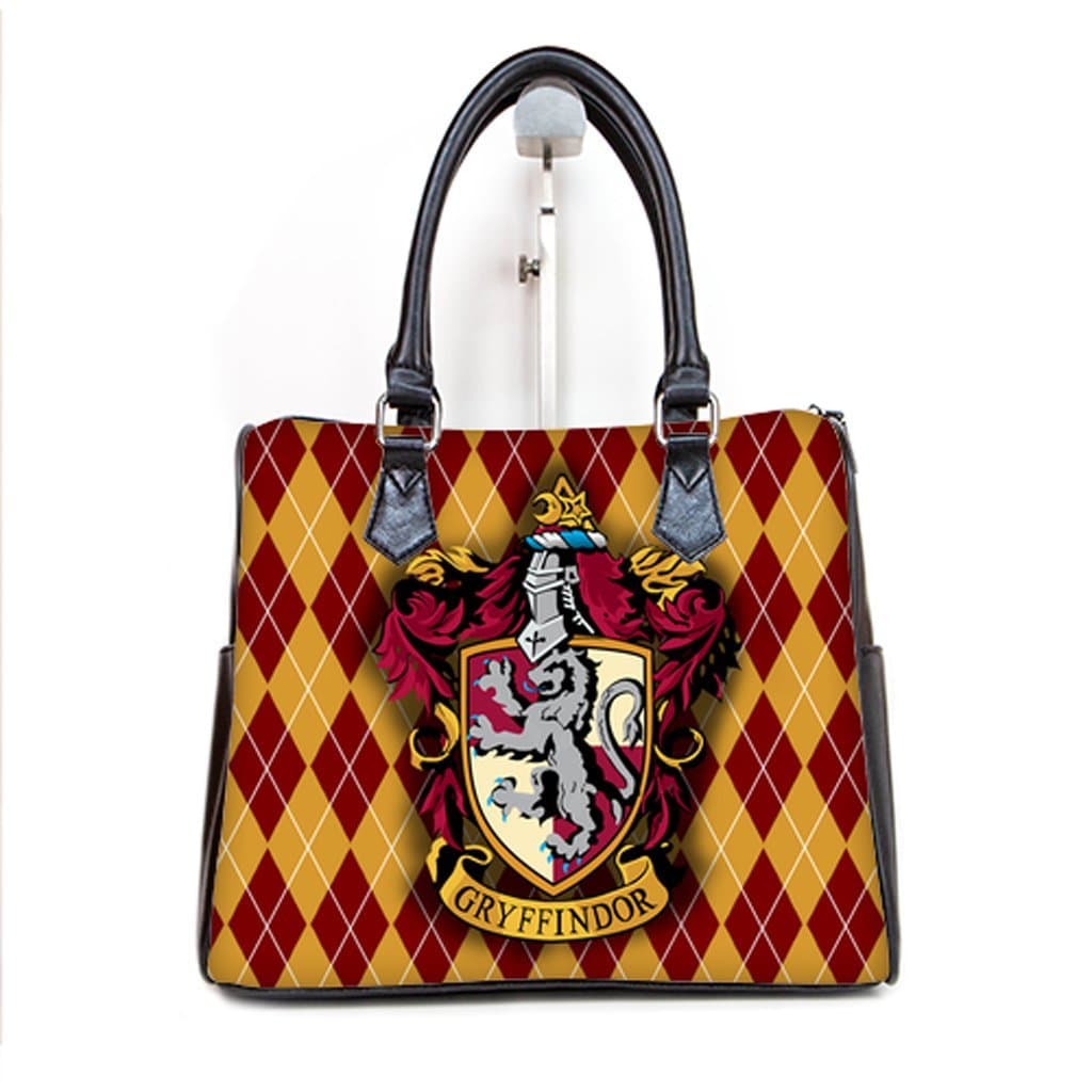 LaHuo Hogwarts School Gryffindor Academy Women Barrel Type Handbag Lady Fashion Tote Top Handle(Twin Sides)
