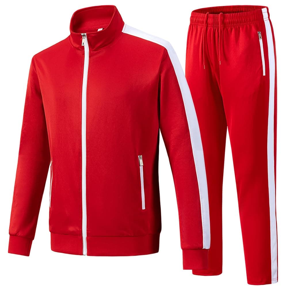 Men's Tracksuits 2 Piece Outfits Sweatsuits for Men Long Sleeve Track suits Athletic Full Zip Active Sports Sets