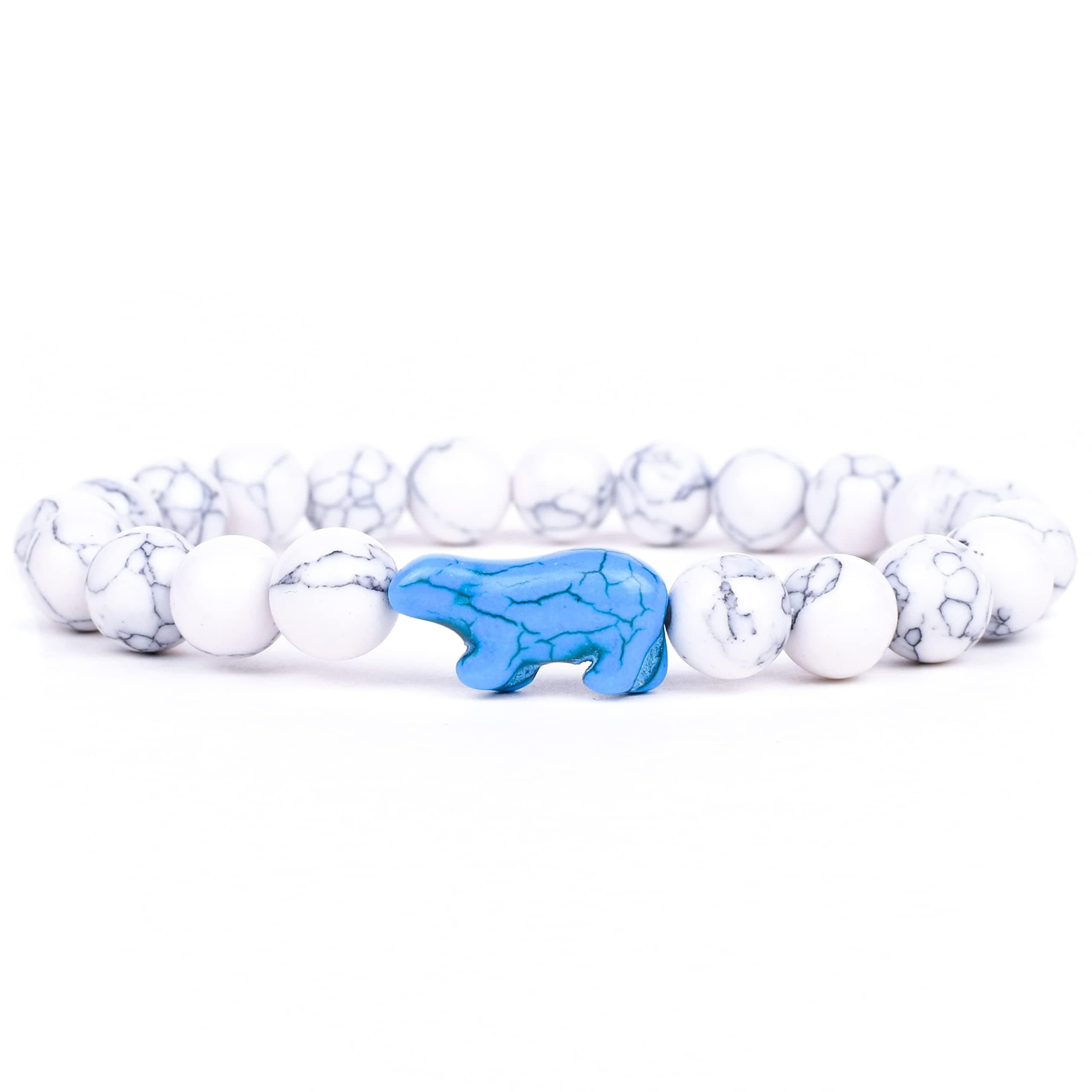 Polar Bear Tracking Bracelet – Track a Real Polar Bear’s Journey – Supports Wildlife Conservation – Elastic, One Size Fits Most – on Interactive Mobile App Map – Unisex Conservation Gift
