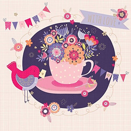 Poppy Davis Card - Floral Teacup