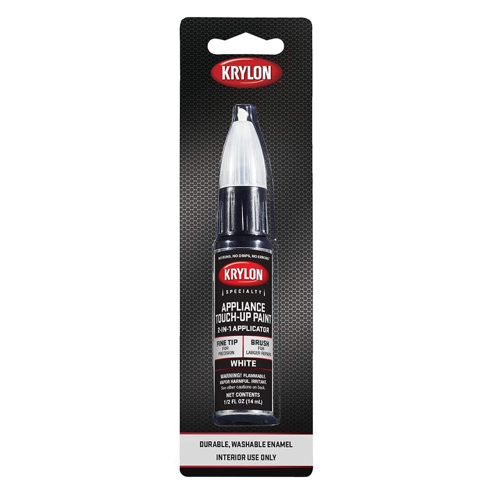 Appliance Touch Up Paint Pen, 0.5 oz, White