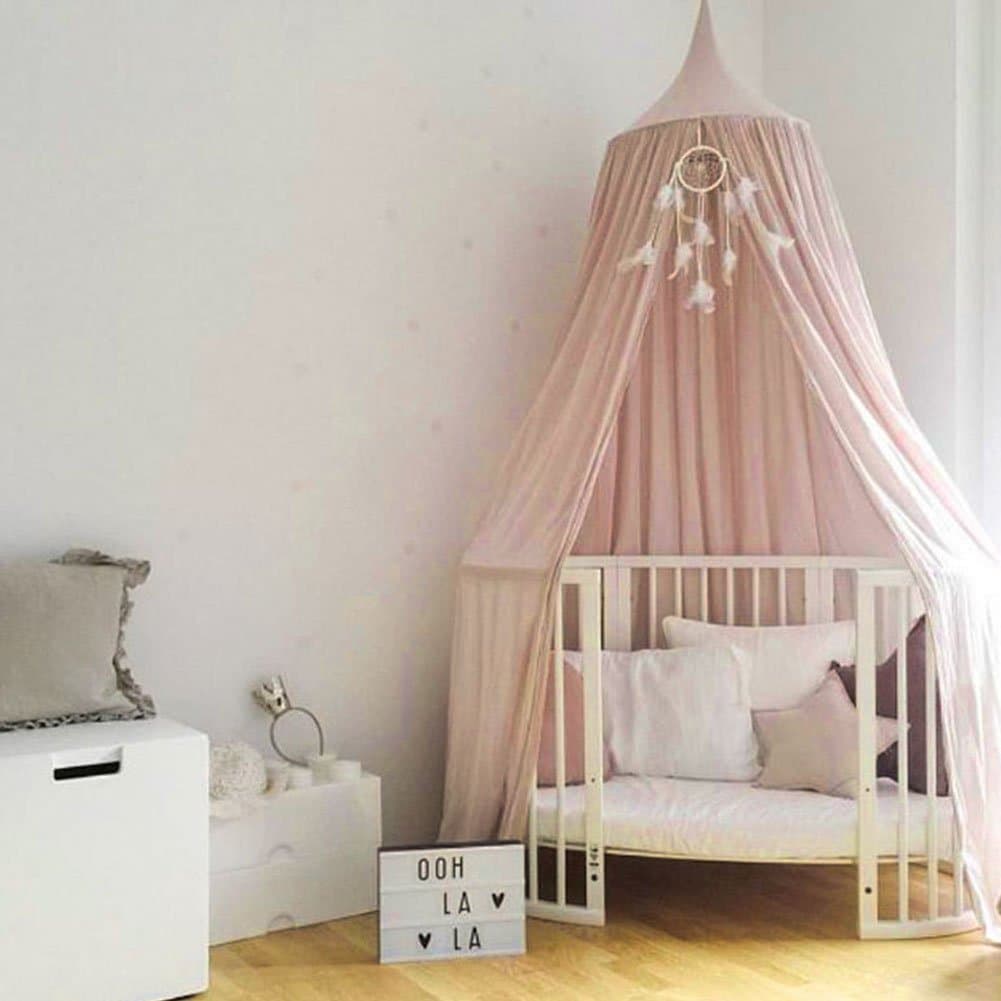 Xhear Children Mosquito Net Bed Princess Pastoral Canopy Lace Dome Netting Bedding