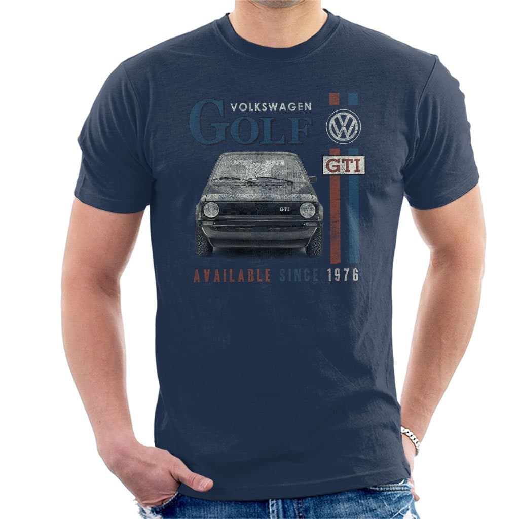 VolkswagenGolf GTI Racing Distressed Men's T-Shirt