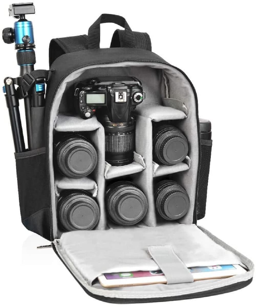 CADeN Waterproof Mirrorless Camera Backpack Bag for Sony, Canon, Nikon and Lens Tripod DSLR/SLR