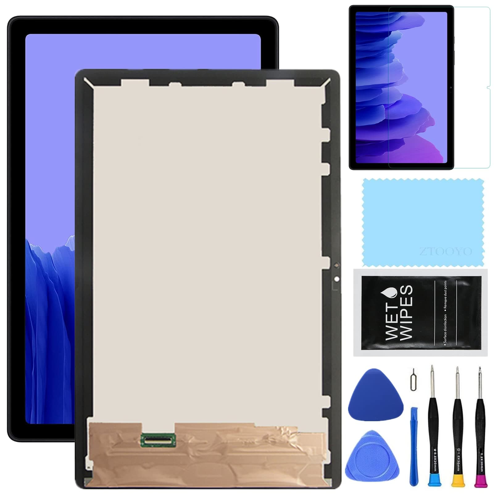 ZTOOYO for Samsung Galaxy Tablet A7 Screen Replacement for Samsung Tab a7 2020 Screen Replacement kit SM-T500 T505 LCD Display Digitizer Touch Screen Assembly 10.4 inch Black
