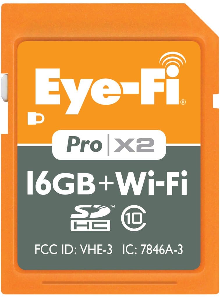 Eyefi 16GB Pro X2 SDHC Class 10 Wireless Flash Memory Card Frustration Free Packaging EYE-FI-16PC-FF