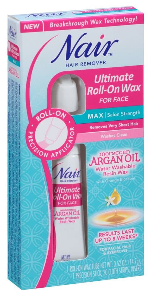 Nair Hair Remover Ultimate Roll-On Wax for Face 0.52 Ounce (15ml) (2 Pack)