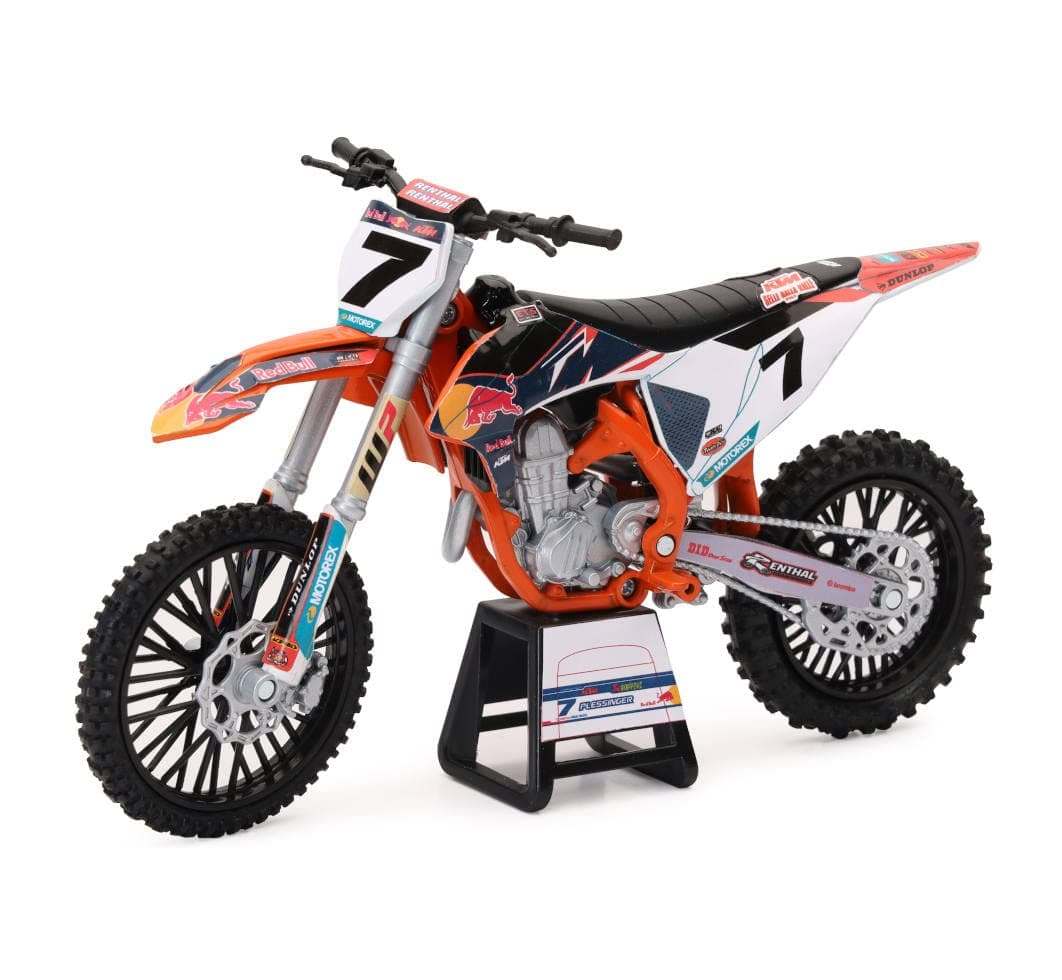 KTM 450 SX-F Motorcycle #7 Aaron Plessinger KTM Factory Racing 1/12 Diecast Model by New Ray 58363