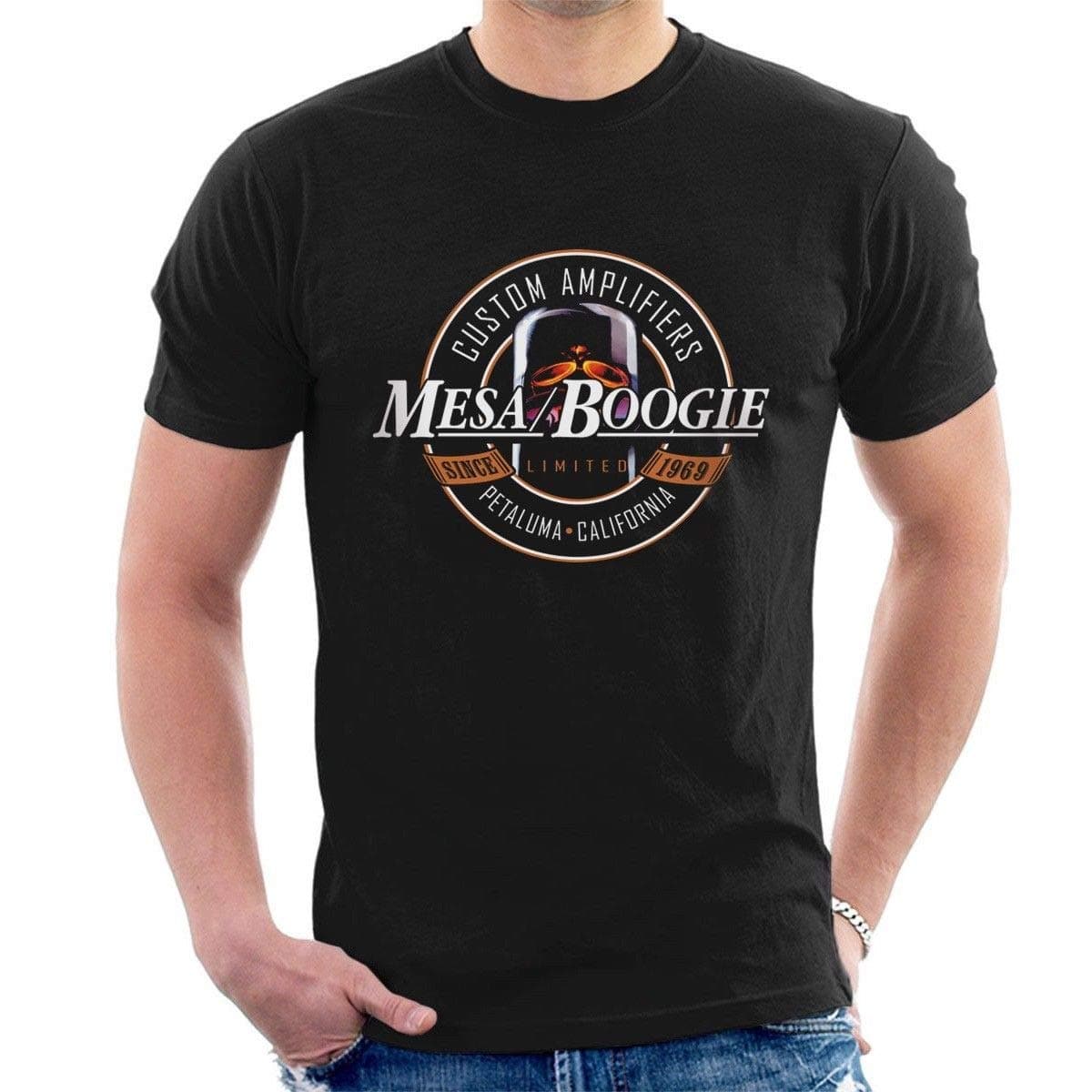 MESA Boogie Men T Shirt Inspired Custom Guitar Amps Men Sizes T Shirts Man Short Sleeve T Shirt Top Plus Size Black