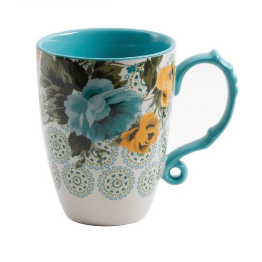 Rose Shadow 24-Ounce Floral Jumbo Latte Mug