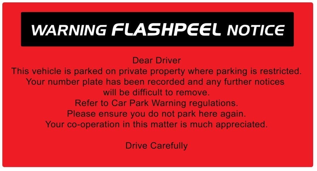 No Parking Stickers, Private Parking Stickers, Private Parking notice for windscreen (EASY TO REMOVE X 10) Self Adhesive Sticker Size: 210mm x 95 mm